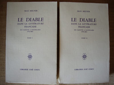 Le Diable dans la littérature française de Cazotte à Baudelaire 1772-1861 (en 2 tomes).