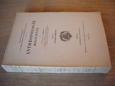 Anthropologie bolivienne. Tome II : anthropométrie.