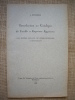 Introduction au catalogue des Intailles et Empreintes Egyptiennes des Musées Royaux du cinquantenaire à Bruxelles.. SPELLERS L.