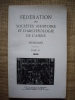 Fédération des Sociétés d'Histoire et  d'Archéologie de l'Aisne. Mémoires, tome XV - 1969.. collectif