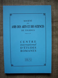 Société des Amis des Arts et des Sciences de Tournus et Centre international d'Etudes Romanes. Tome XCVI - 1997.