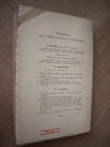 Annuaire de la Société d'histoire et d'archéologie de la Lorraine. 40ème année, Tome XXXVI.