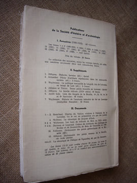 Annuaire de la Société d'histoire et d'archéologie de la Lorraine. 48ème année, Tome XLIV.. Collectif