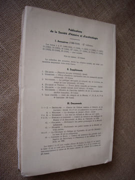Annuaire de la Société d'histoire et d'archéologie de la Lorraine. 51ème année, Tome XLVII.. Collectif