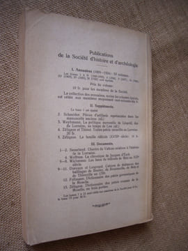 Annuaire de la Société d'histoire et d'archéologie de la Lorraine. 37ème année, Tome XXXIII.. Collectif