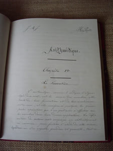 MATHEMATIQUES. Manuscrit.