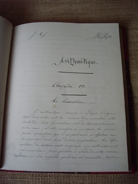 MATHEMATIQUES. Manuscrit.. PERRET H.