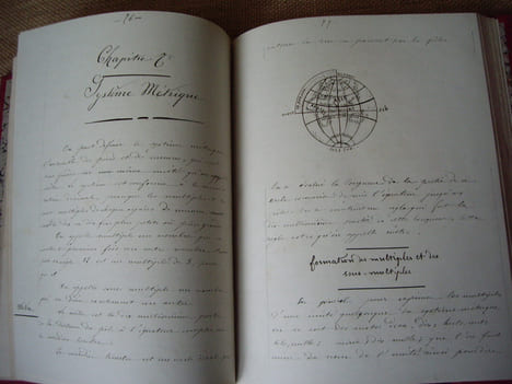 MATHEMATIQUES. Manuscrit.. PERRET H.