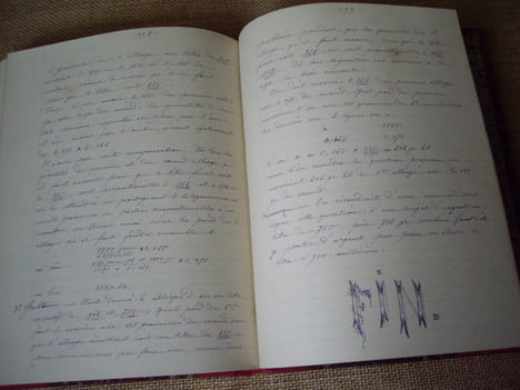 MATHEMATIQUES. Manuscrit.. PERRET H.