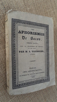 APHORISMES. Texte latin, avec la traduction en regard, et des notes par M. S. TOURNIER.