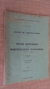 Cours de fortification. Etude historique de la fortification passagère. Volume de planches seul.