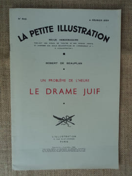 Un problème de l'heure, le drame juif.. BEAUPLAN (Robert de)