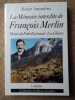 La mémoire interdite de François Merlin, Maire de Petit-Bornand-Les Glières.. AMOUDRUZ Robert