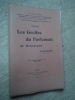 Les Greffes du Parlement de Bourgogne.. BONNEVIOT H.  