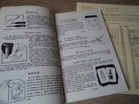 FOIRE DE MAGIE. Catalogue avec un choix important de tours de scène, salon, de poche, etc.... MAYETTE A.