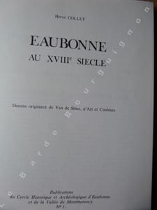 EAUBONNE AU XVIIIème siècle.