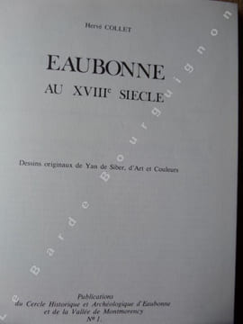 EAUBONNE AU XVIIIème siècle.. COLLET Hervé.
