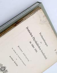 Verhandlungen der deutschen physikalischen Gesellschaft im Jahre 1899. Erster Jahrgang