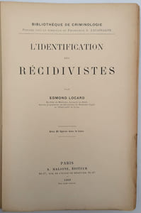 L'Identification des récidivistes