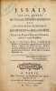 Essais sur les moyens de former de bons m&eacute;decins; sur les obligations r&eacute;ciproques des m&eacute;decins et de la soci&eacute;t&eacute;; partie d'un projet d'&eacute;ducation ...