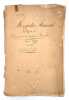 Registre - Journal des affaires de l'administration des h&ocirc;pitaux de Marseille. MANUSCRIT - H&Ocirc;PITAUX DE MARSEILLE