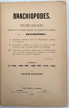 Brachiopodes. Études Locales. Extraits du Système Silurien du Centre de la Bohême. Vol. V. Brachiopodes. BARRANDE, Joachim