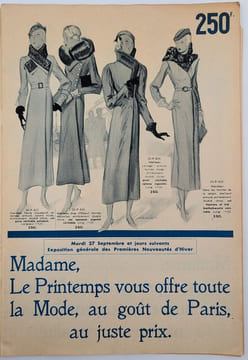Exposition du Goût de Paris au Printemps - Hiver 1932-1933. PRINTEMPS, Au