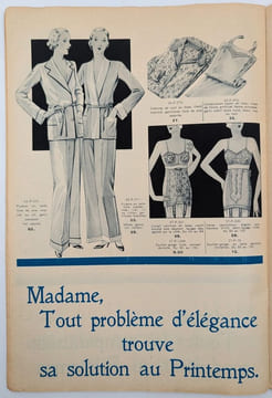 Exposition du Goût de Paris au Printemps - Hiver 1932-1933. PRINTEMPS, Au
