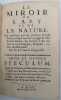 Le Miroir de l'art et de la nature [...] Artis et naturale speculum [...] Der Spiegel der Kunst und der Natur. COMENIUS, Johann Amos] LE JEUNE, ...