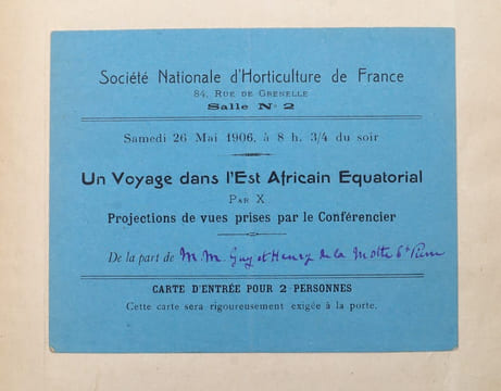 En Afrique Équatoriale [Chasse aux trophées en Afrique orientale britannique]. TAPUSCRIT | COCHIN, Suzanne (épouse DE LA MOTTE SAINT-PIERRE)
