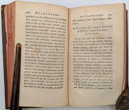 Traité de la formation mechanique des langues, et des principes physiques de l'étymologie. BROSSES, Charles de]