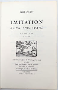 Imitation sans esclavage : La Fontaine - Villon