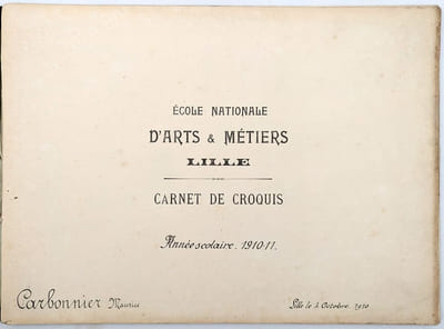 Carnet de Croquis - Année Scolaire 1910-11