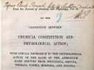 On the Connection between Chemical Constitution and Physiological Action; with Special Reference to the Physiological Action of the Salts of the ...