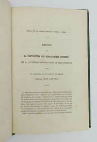 Mémoire sur la destruction des hémorrhoïdes internes par la cautérisation circulaire de leur pédicule avec le caustique de potasse et de chaux