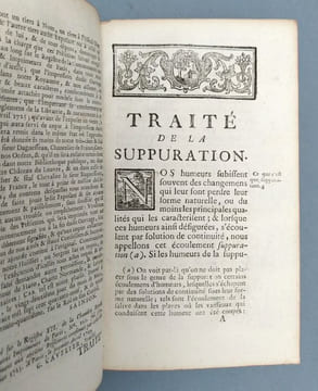 Traité de la suppuration. QUESNAY, François