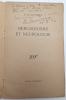 Bergsonisme et neurologie. BERGSON] LE SAVOUREUX, H[enri]