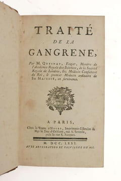 Traité de la gangrène. QUESNAY, François