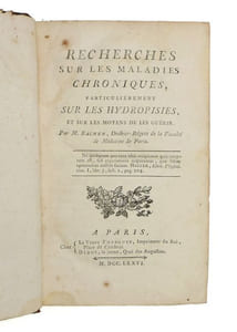 Recherches sur les maladies chroniques, particulièrement sur les hydropisies, et sur les moyens de les guérir