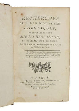 Recherches sur les maladies chroniques, particulièrement sur les hydropisies, et sur les moyens de les guérir. BACHER, Georges Frederic et Alexandre