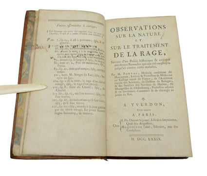 Observations sur la nature et sur le traitement de la rage... par M. Portal. [Relié avec] Observations de médecine, contenant la guérison de plusieurs ...