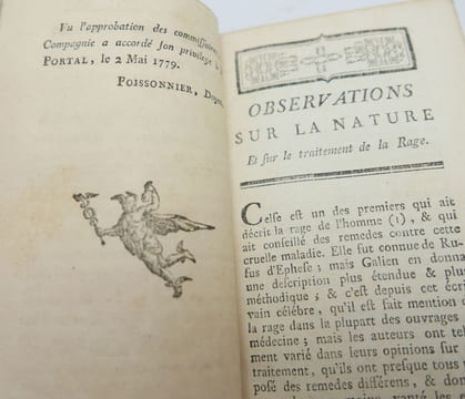 Observations sur la nature et sur le traitement de la rage... par M. Portal. [Relié avec] Observations de médecine, contenant la guérison de plusieurs ...