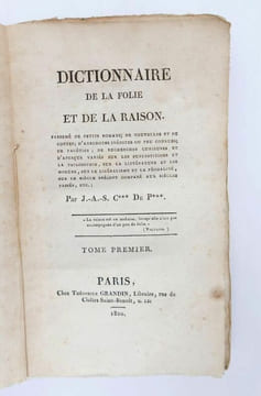 Dictionnaire de la folie et de la raison, parsemé de petits romans; de nouvelles et de contes; d'anecdotes inédites ou peu connues; de facéties. ...