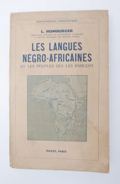 Les Langues négro-africaines et les peuples qui les parlent. HOMBURGER, Lilias