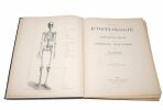 Atlas d'ostéologie comprenant les articulations des os et les insertions musculaires. DEBIERRE, Charles-Marie