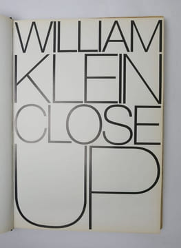 Close up. KLEIN, William
