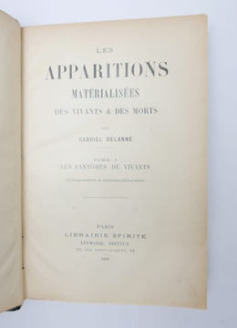 Les Apparitions matérialisées des vivants et des morts. ?DELANNE, Gabriel