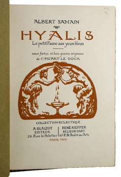 Hyalis. Le petit faune aux yeux bleus. PICART LE DOUX] SAMAIN, Albert