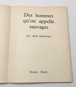 Des hommes qu'on appelle sauvages
