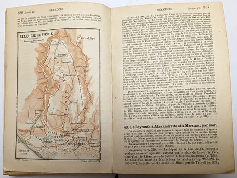 Palestine et Syrie, avec les routes principales à travers la Mésopotamie et la Babylonie. L'île de Chypre. BAEDEKER, Karl